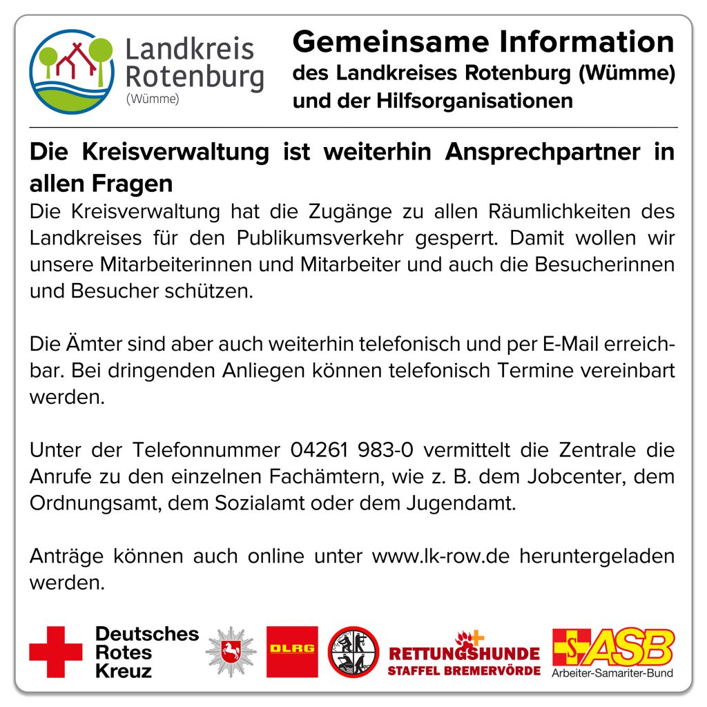 Kreisverwaltung weiterhin Ansprechpartner